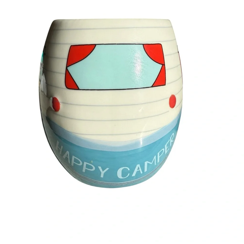 BASS PRO SHOPS HAPPY CAMPER CERAMIC MUG – 16 OZ CAMPER VAN DESIGN